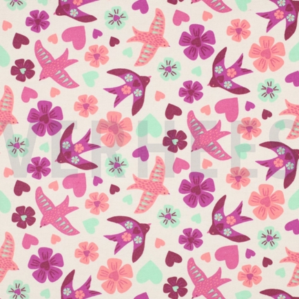 FLANNEL BIRDS OFFWHITE (hover)