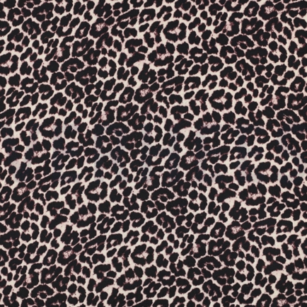 VISCOSE SATIN DIGITAL ANIMAL SKIN BLACK (hover)