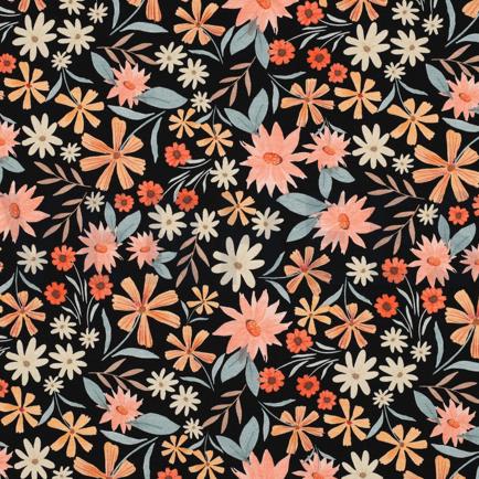 JERSEY DIGITAAL BLOEMEN ZWART (hover)