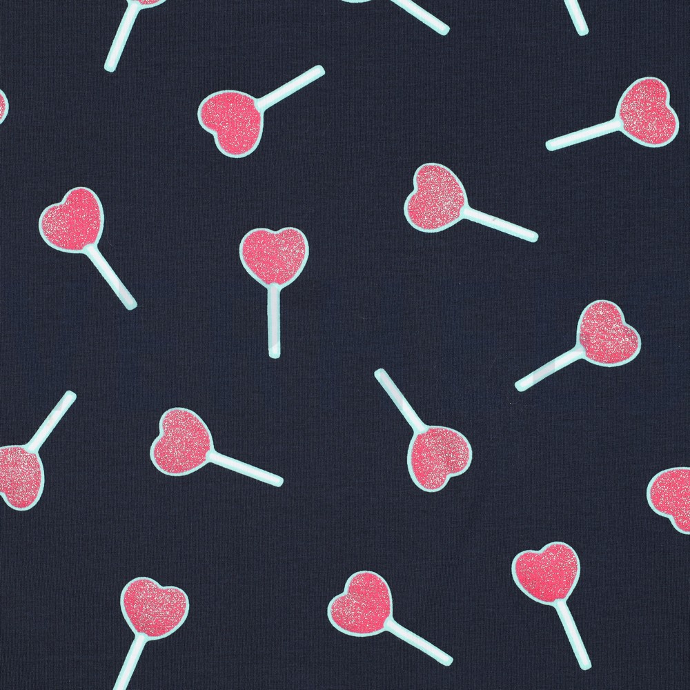 JERSEY GLITZER LOLLIPOP MARINEBLAU
