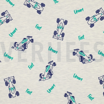 JERSEY MELANGE RACEAUTO’S ECRU (hover)