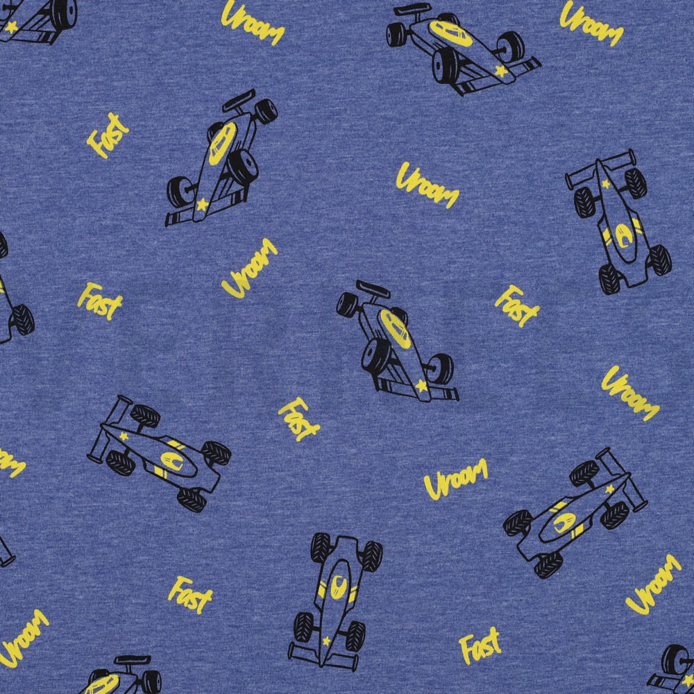 JERSEY MELANGE RACE CARS COBALT