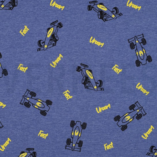 JERSEY MELANGE RACEAUTO’S KOBALTBLAUW #7