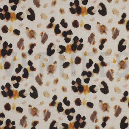LIN VISCOSE CRÊPE DIGITAL PEAU D’ANIMAL SABLE (hover)