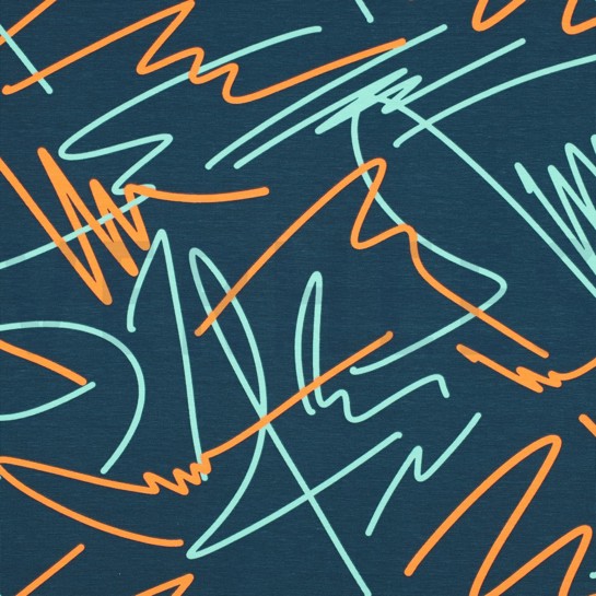 JERSEY NEON ABSTRAKT PETROL #7