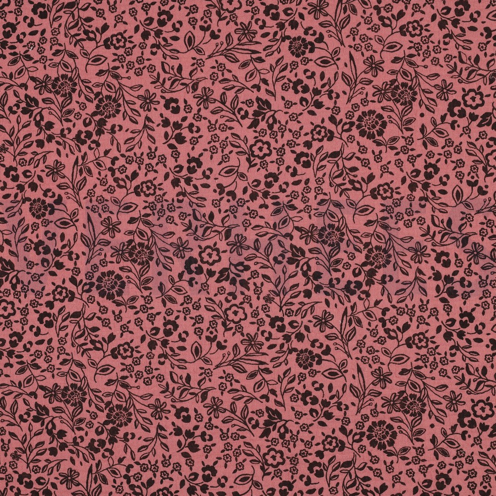 DOUBLE GAUZE FLOWERS BURGUNDY