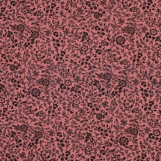 DOUBLE GAUZE FLOWERS BURGUNDY #7