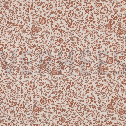 DOUBLE GAUZE FLOWERS ECRU (hover)