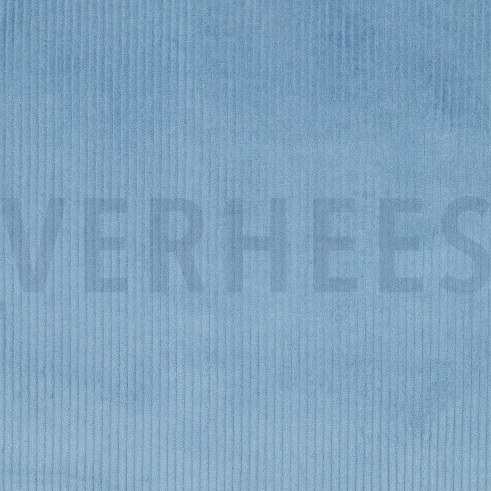 VELOURS CÔTELÉ LAVÉ 4.5W BLEU