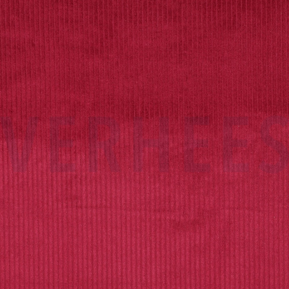 GEWASSEN RIBCORDUROY 4.5W KERSENROOD