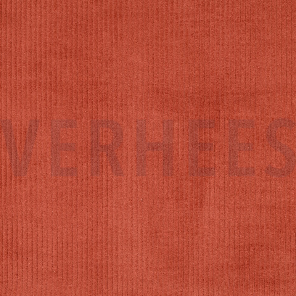 GEWASSEN RIBCORDUROY 4.5W TERRACOTTA