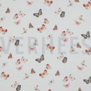 MUSSELIN DIGITAL SCHMETTERLINGE WEISS (thumbnail)
