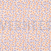 POPLIN GOTS FLOWERS PEACH (thumbnail)