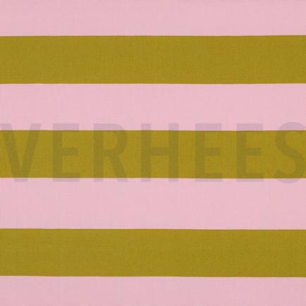 CANVAS STRIPES LIGHT PINK/OCHRE (hover)