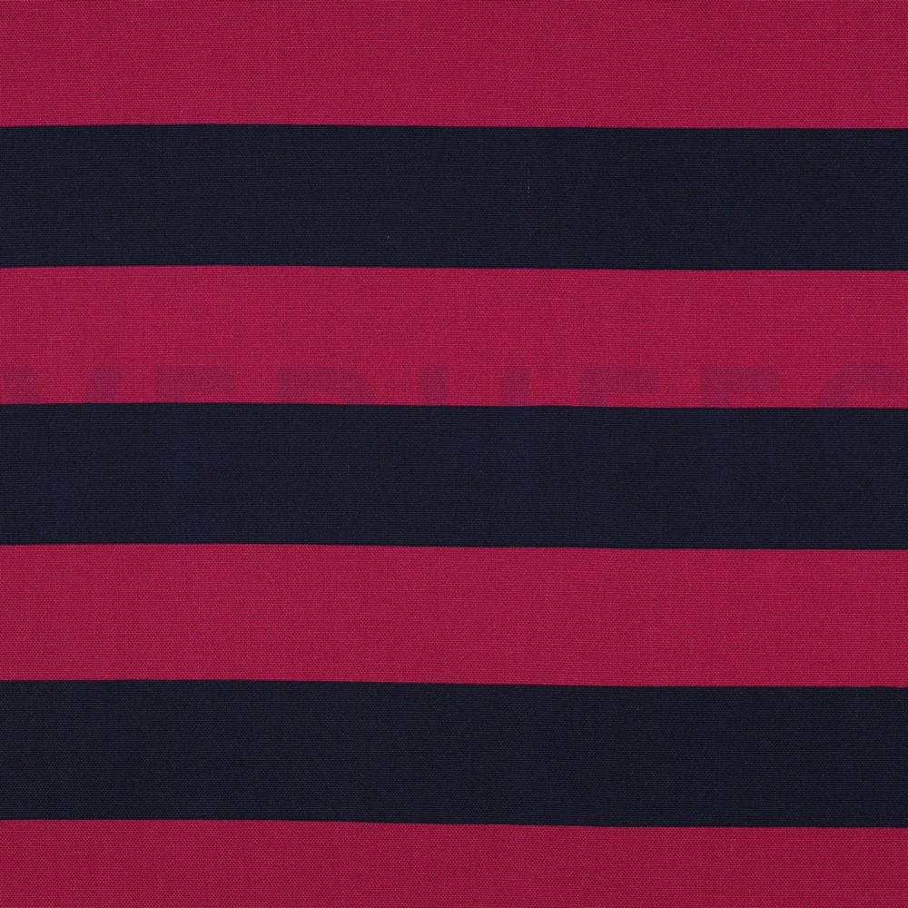 CANVAS STREIFEN FUCHSIA / MARINEBLAU