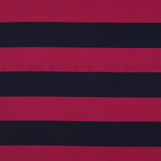 CANVAS STREIFEN FUCHSIA/MARINEBLAU #7