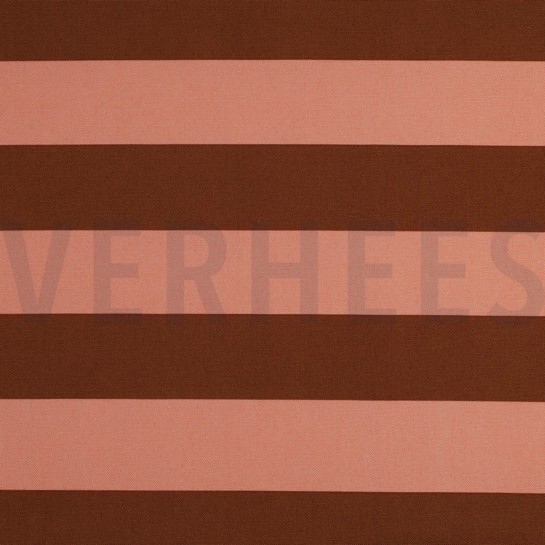 CANVAS STREIFEN LACHS/BRAUN #7