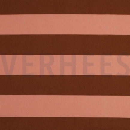 CANVAS STREIFEN LACHS / BRAUN (hover)