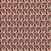 FINE POPLIN FLOWERS BURGUNDY (thumbnail)