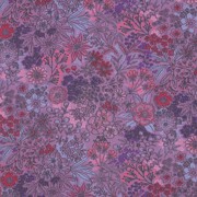 FINE POPLIN DIGITAL FLOWERS LAVENDER (thumbnail)