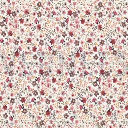 RIB JERSEY DIGITAL FLOWERS BURGUNDY (hover)