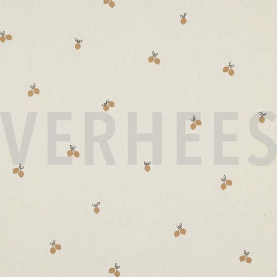 BAUMWOLLE POPELINE GOTS NATURAL FRÜCHTE NATUR #7