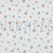 DOUBLE GAUZE BLOEMEN WIT (thumbnail)