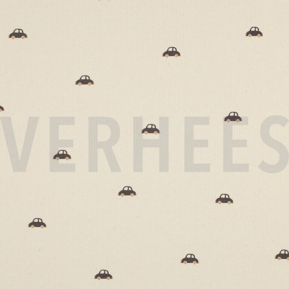 RIB JERSEY GOTS NATURAL CARS NATURAL