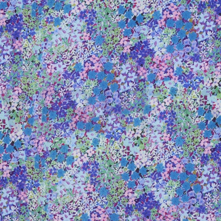 LENZING™ ECOVERO™ DIGITAL FLOWERS BLUE (hover)