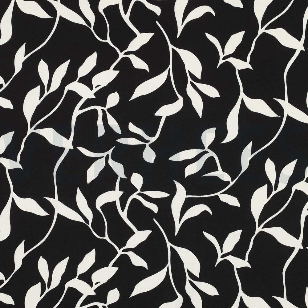 VISCOSE RADIANCE BLADEREN ZWART