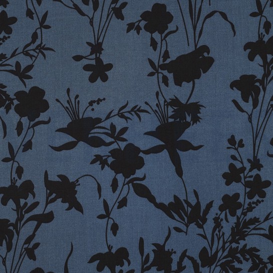 VISCOSE RADIANCE BLOEMEN MARINEBLAUW #7