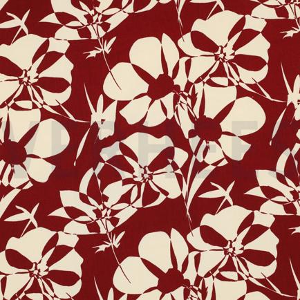 VISKOSE RADIANCE ABSTRAKTE BLUMEN ROT (hover)