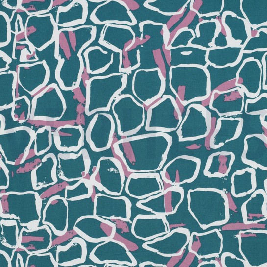 VISCOSE RADIANCE ABSTRACT PETROL #7