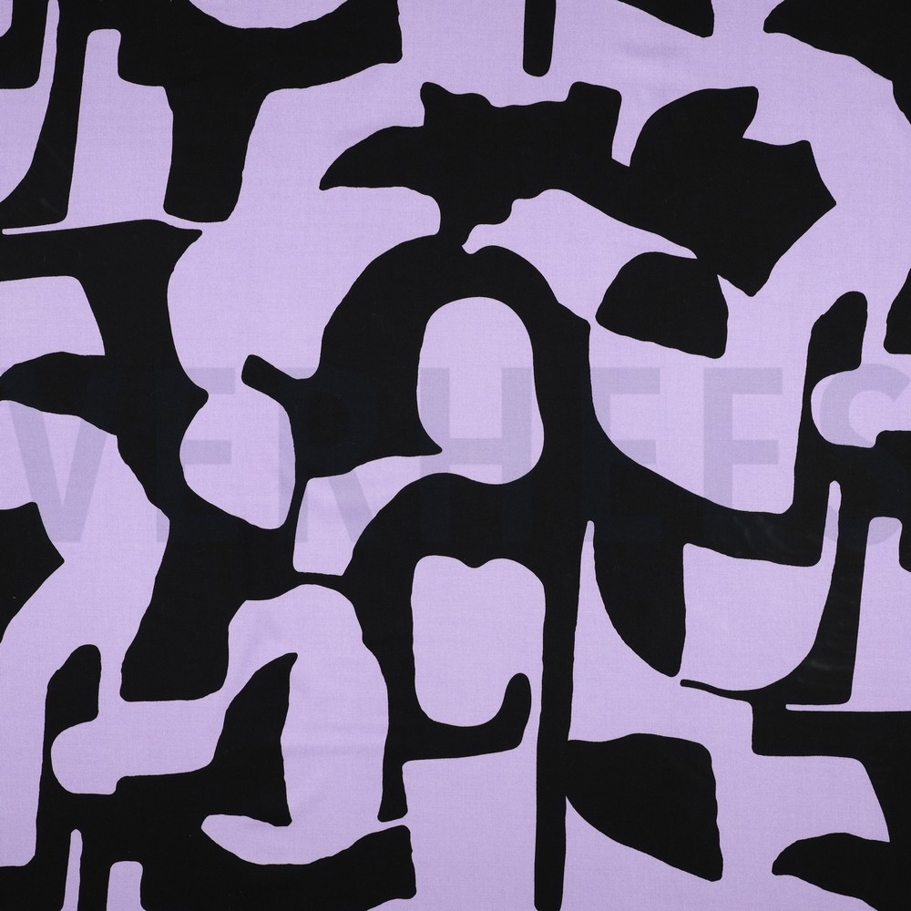 VISCOSE ROSELLA STRETCH GEOMETRIC LAVENDER