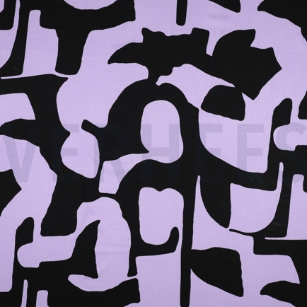 VISCOSE ROSELLA STRETCH GEOMETRIC LAVENDER (hover)