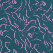 VISCOSE ROSELLA STRETCH ABSTRACT PETROL (thumbnail)