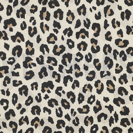 KATOEN VOILE DIERENHUID ZAND (hover)