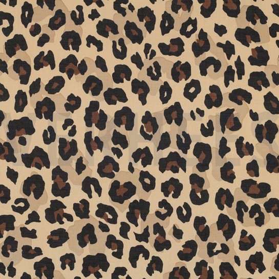 BAUMWOLLE VOILE TIERHAUT KAMEL #7