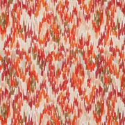 VISCOSE POPLIN STRETCH DIGITAL STROKES ORANGE (thumbnail)