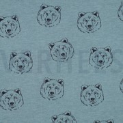 SWEAT MELANGE OURS BLEU FUMÉ MÉLANGÉ (thumbnail)