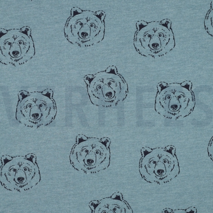 SWEAT MELANGE OURS BLEU FUMÉ MÉLANGÉ (hover)