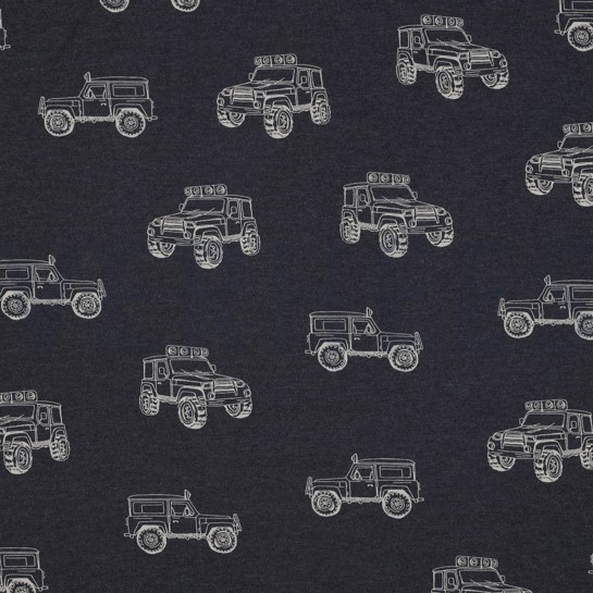 JERSEY MELANGE CARS INDIGO MELANGE #7