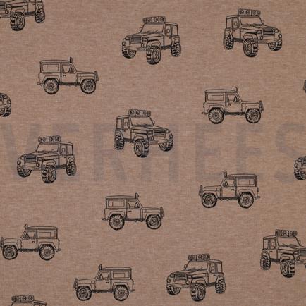 JERSEY MÉLANGE VOITURES TAUPE CHINÉ (hover)