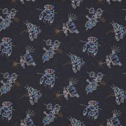 JERSEY MELANGE ROBOTER INDIGO MELIERT (thumbnail)