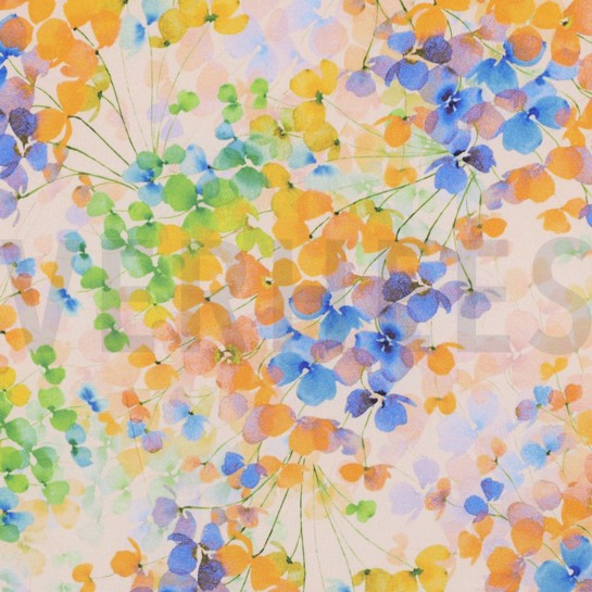 VISCOSE RADIANCE DIGITAL LEAVES YELLOW #7