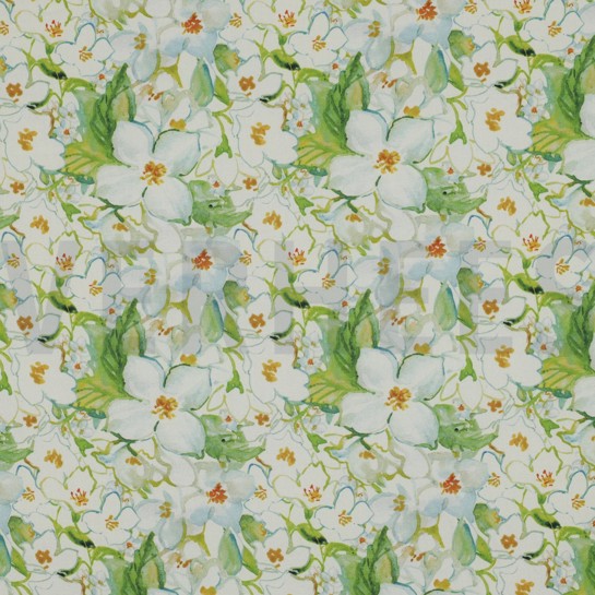 VISCOSE RADIANCE DIGITAAL BLOEMEN GROEN #7