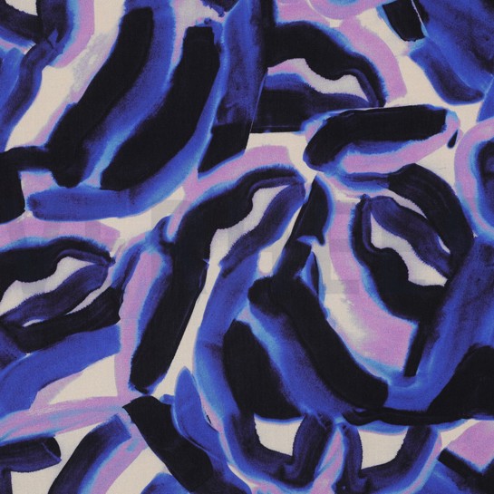 VISCOSE RADIANCE DIGITAL ABSTRACT COBALT #7