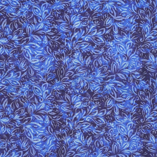 VISCOSE RADIANCE DIGITAL FLOWERS NAVY #7