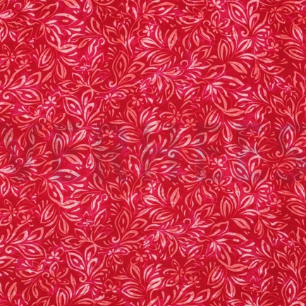 VISCOSE RADIANCE DIGITAL FLOWERS DARK RED (hover)