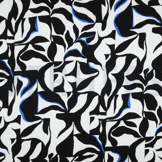 LENZING™ ECOVERO™ ABSTRACT GEBROCHEN WEISS #7